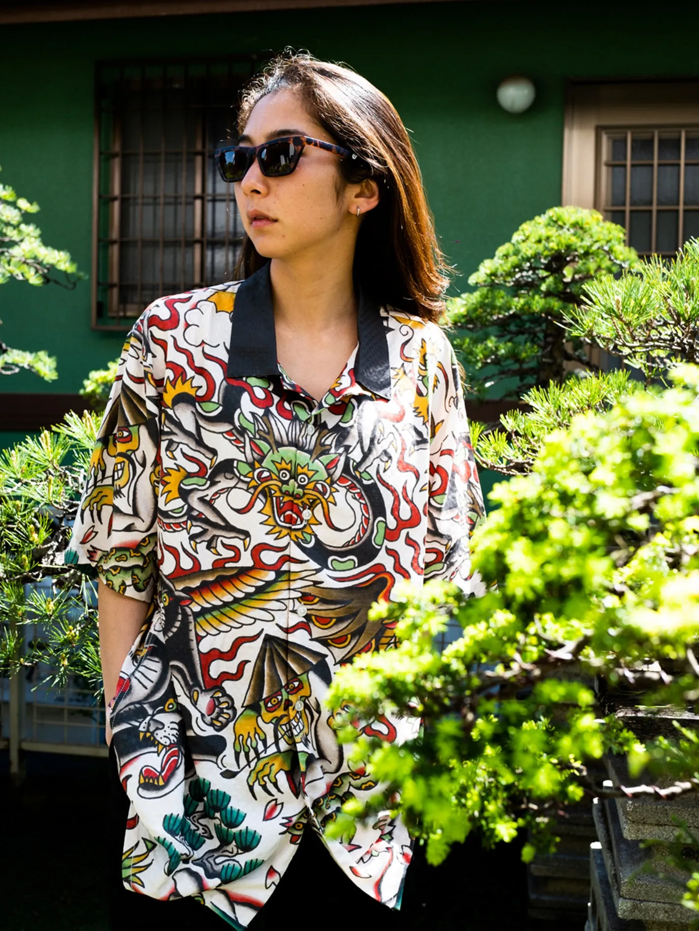 Tokyo True Featured Artist Yusuke Short Sleeve Shirt - Stone sold by Volcom