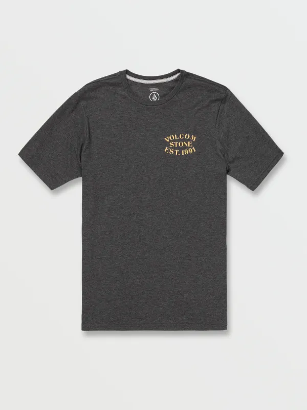 Weegee Short Sleeve Tee - Dark Black Heather sold by Volcom