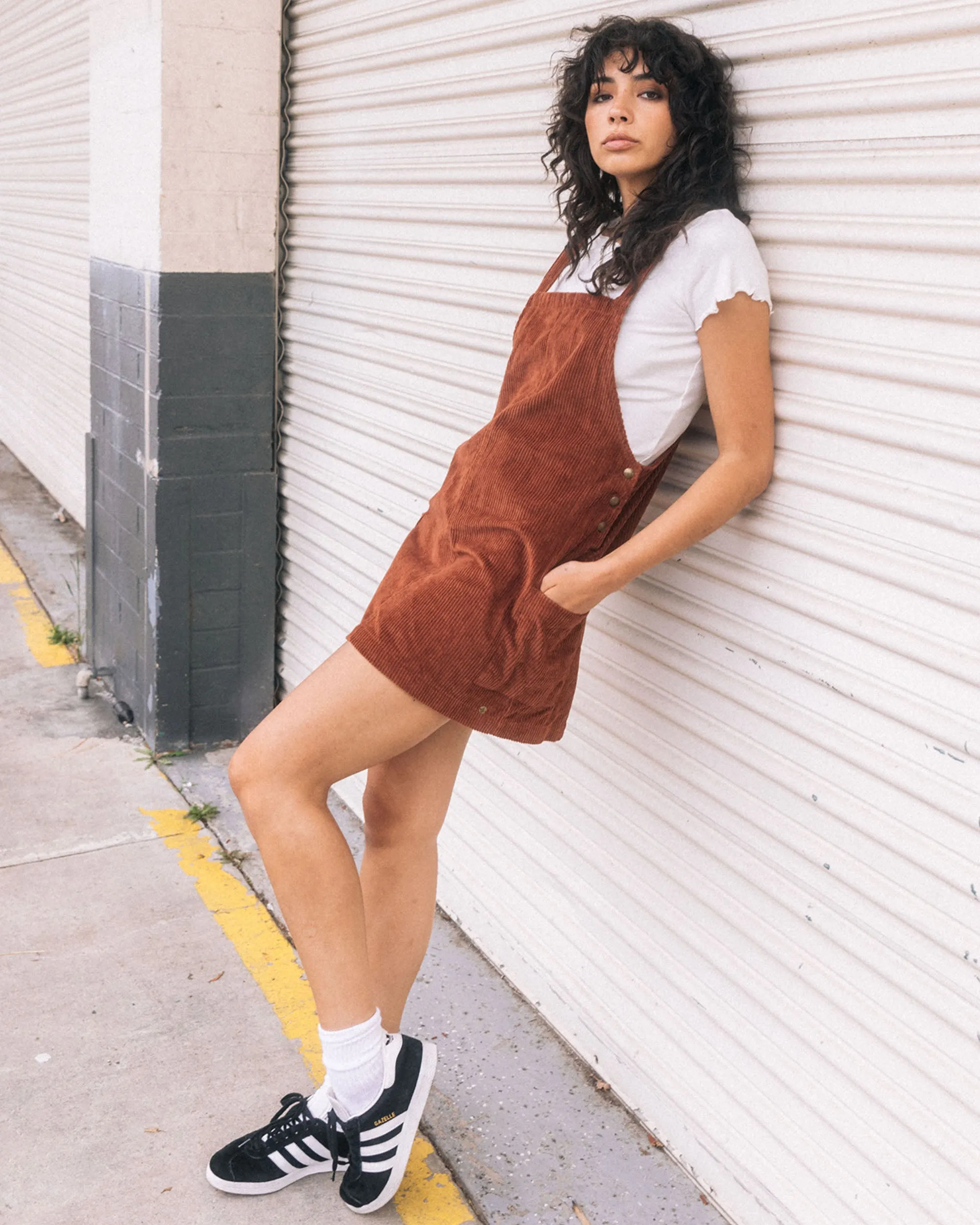 Power Chord Dress - Chestnut Brown sold by Volcom product image thumbnail 2