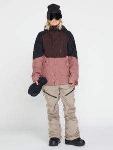 Womens Elm Stretch Gore Bib Overall - Sand (2022) sold by Volcom