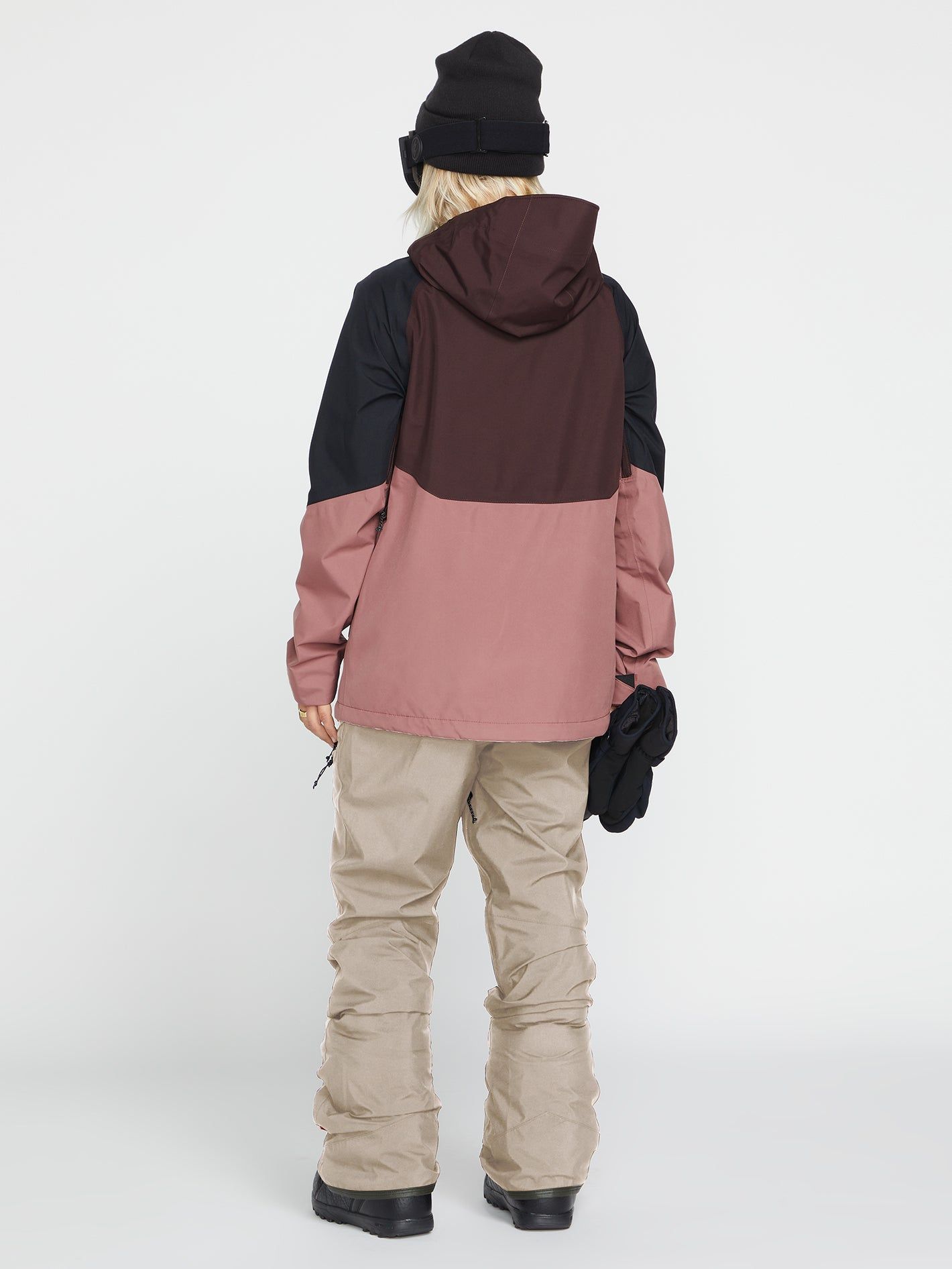 Womens Elm Stretch Gore Bib Overall - Sand (2022) sold by Volcom product image thumbnail 4