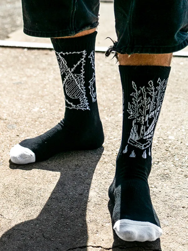 Vaderetro Featured Artist Socks - Black sold by Volcom