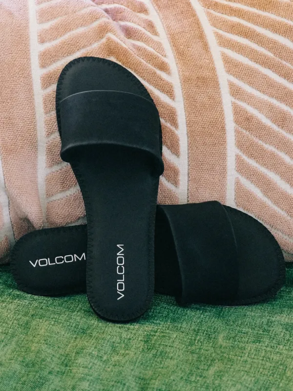 Simple Slide Sandals - Black Out sold by Volcom