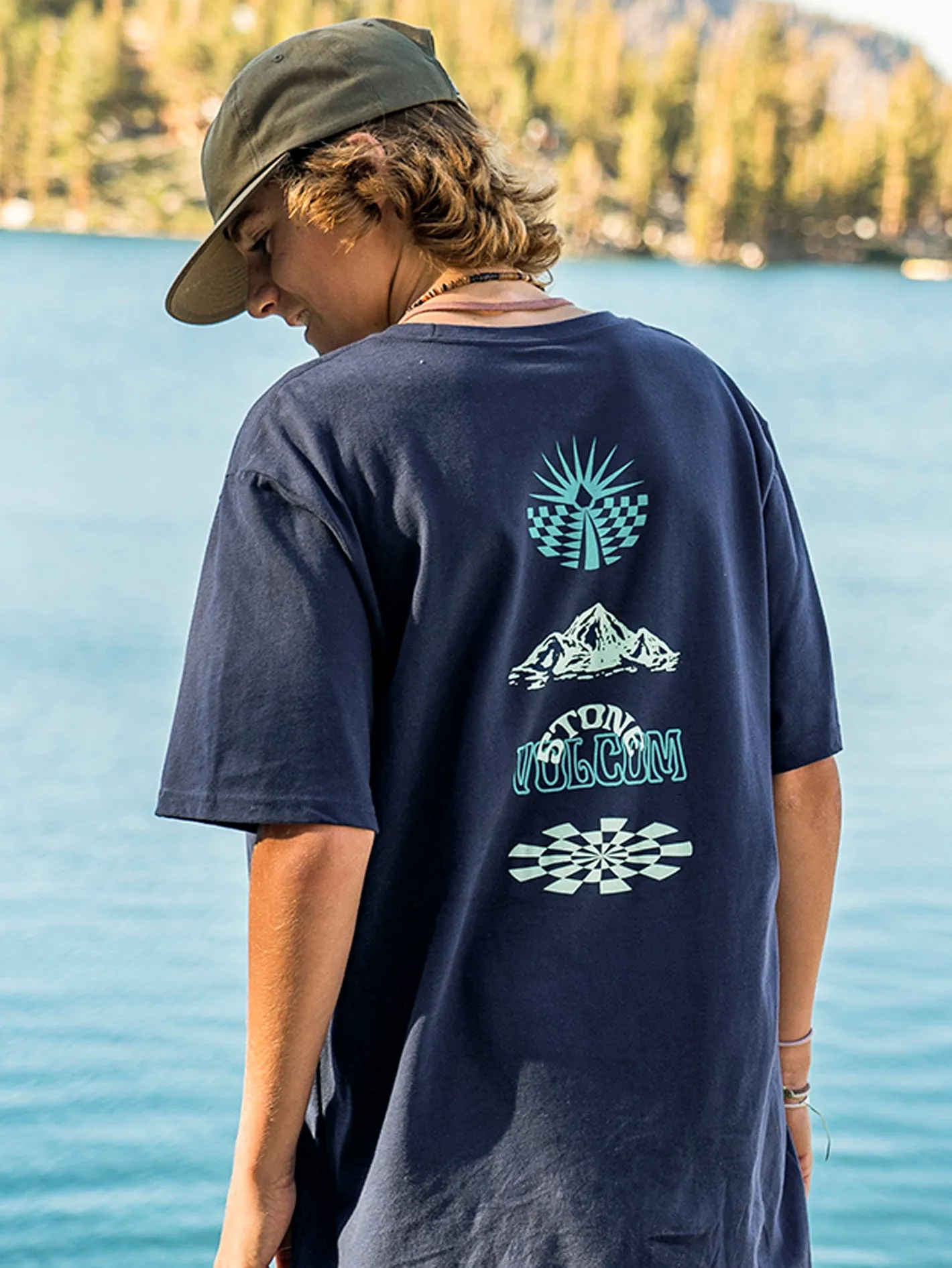 Chimney Short Sleeve Tee - Navy sold by Volcom