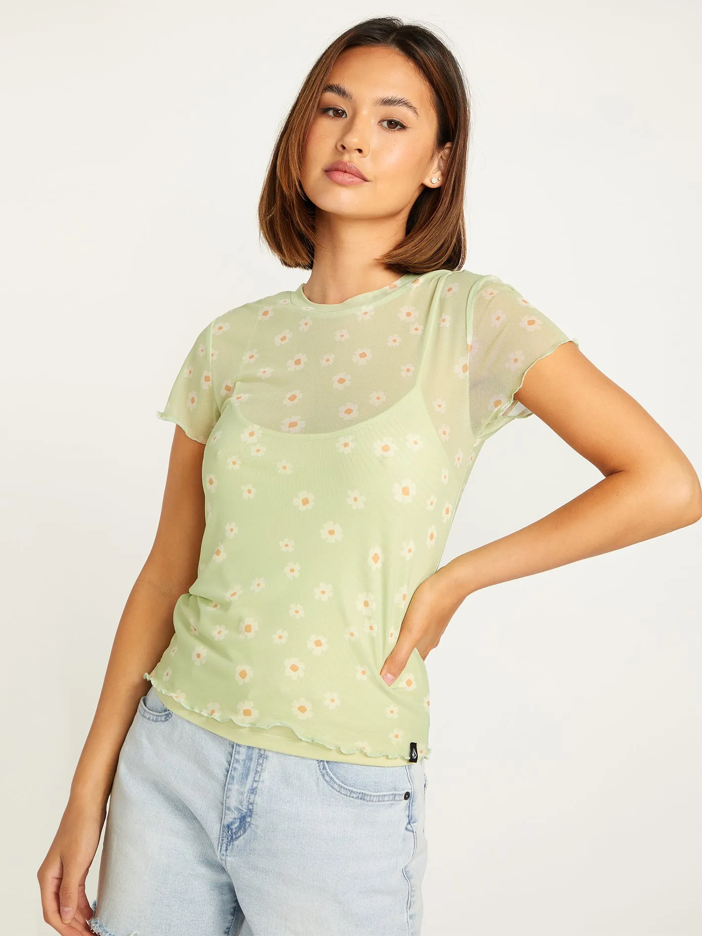 Cryptogram Short Sleeve Shirt - Sage sold by Volcom product image thumbnail 3