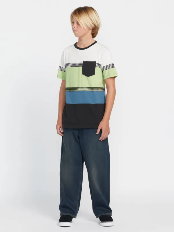 Big Boys Blocked Up Crew Short Sleeve Tee - Stealth sold by Volcom