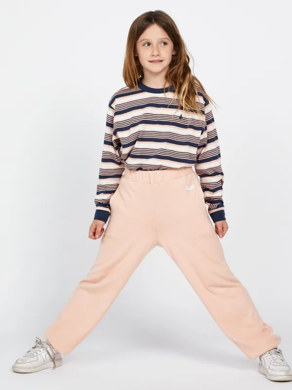 Girls Lived In Lounge Fleece Pants - Hazey Pink sold by Volcom
