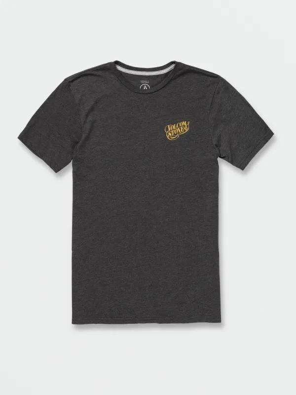 Harvester Short Sleeve Tee - Dark Black Heather sold by Volcom