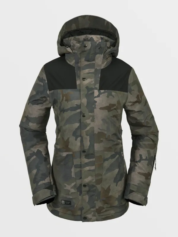 Womens Ell Insulated Gore-Tex Jacket - Cloudwash Camo sold by Volcom