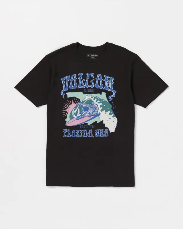 Gator Tubes Short Sleeve Tee - Black sold by Volcom