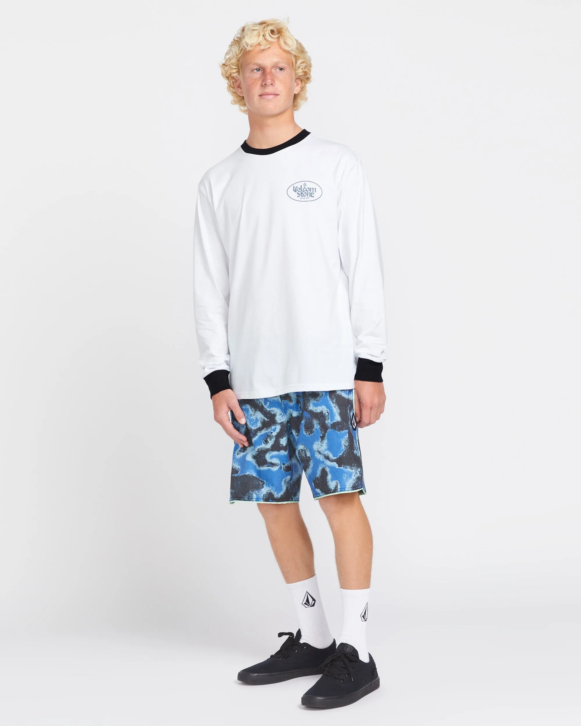 Cognac Long Sleeve Tee - White sold by Volcom product image thumbnail 4