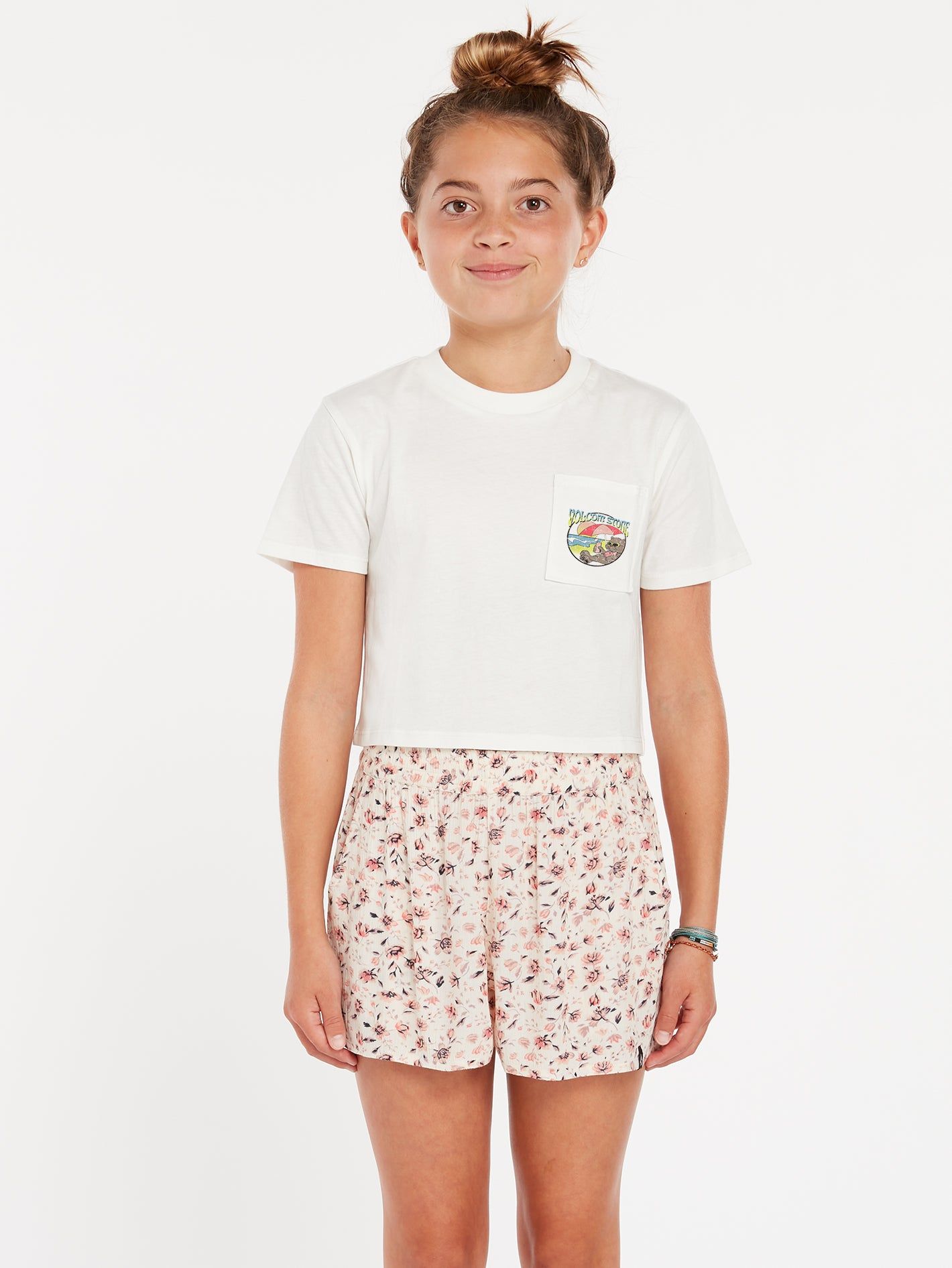 Girls Pocket Dial Tee - Star White sold by Volcom product image thumbnail 3