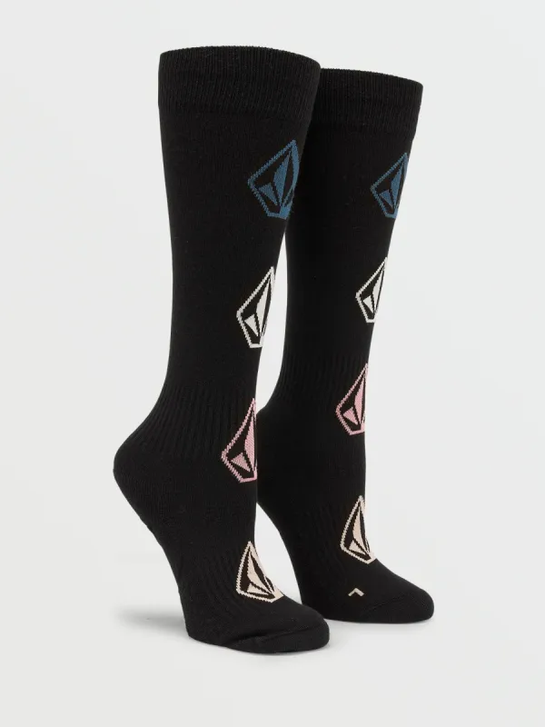 Womens Sherwood Sock - Black (2022) sold by Volcom