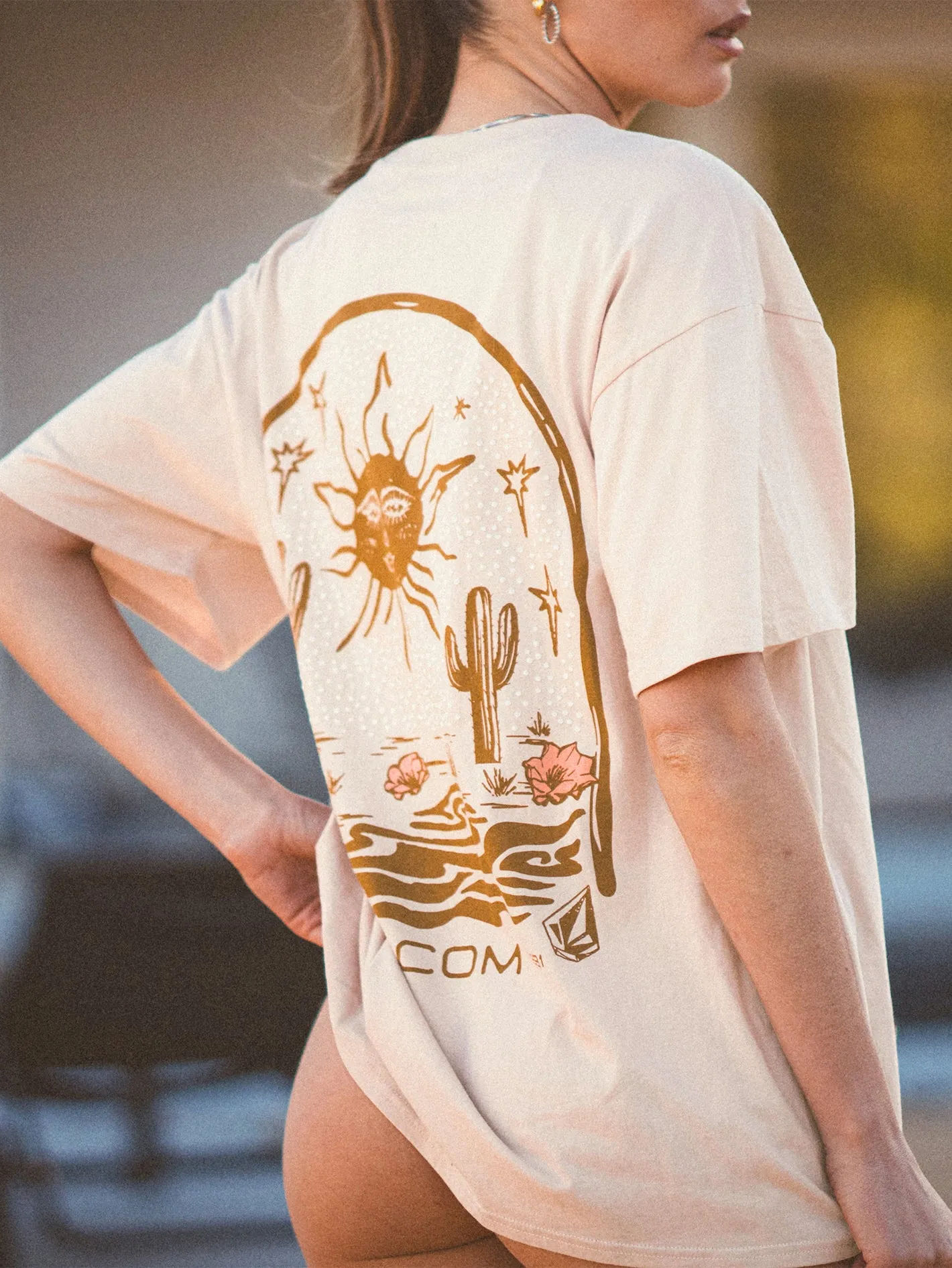 Farm to Yarn Stones Throw Tee - Dusty Rose sold by Volcom product image thumbnail 5