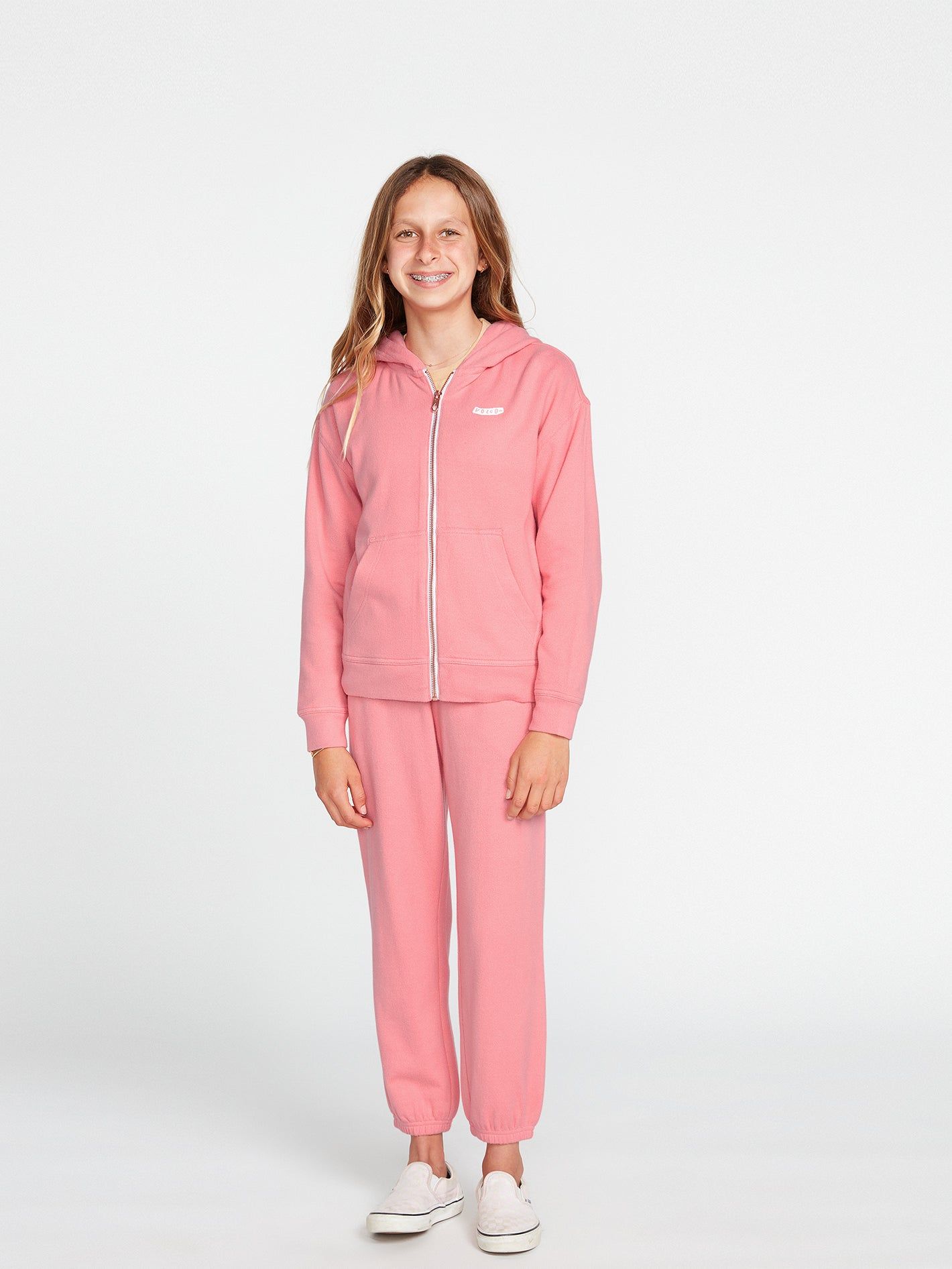 Girls Lived In Lounge Zip Fleece - Coral Haze sold by Volcom product image thumbnail 3