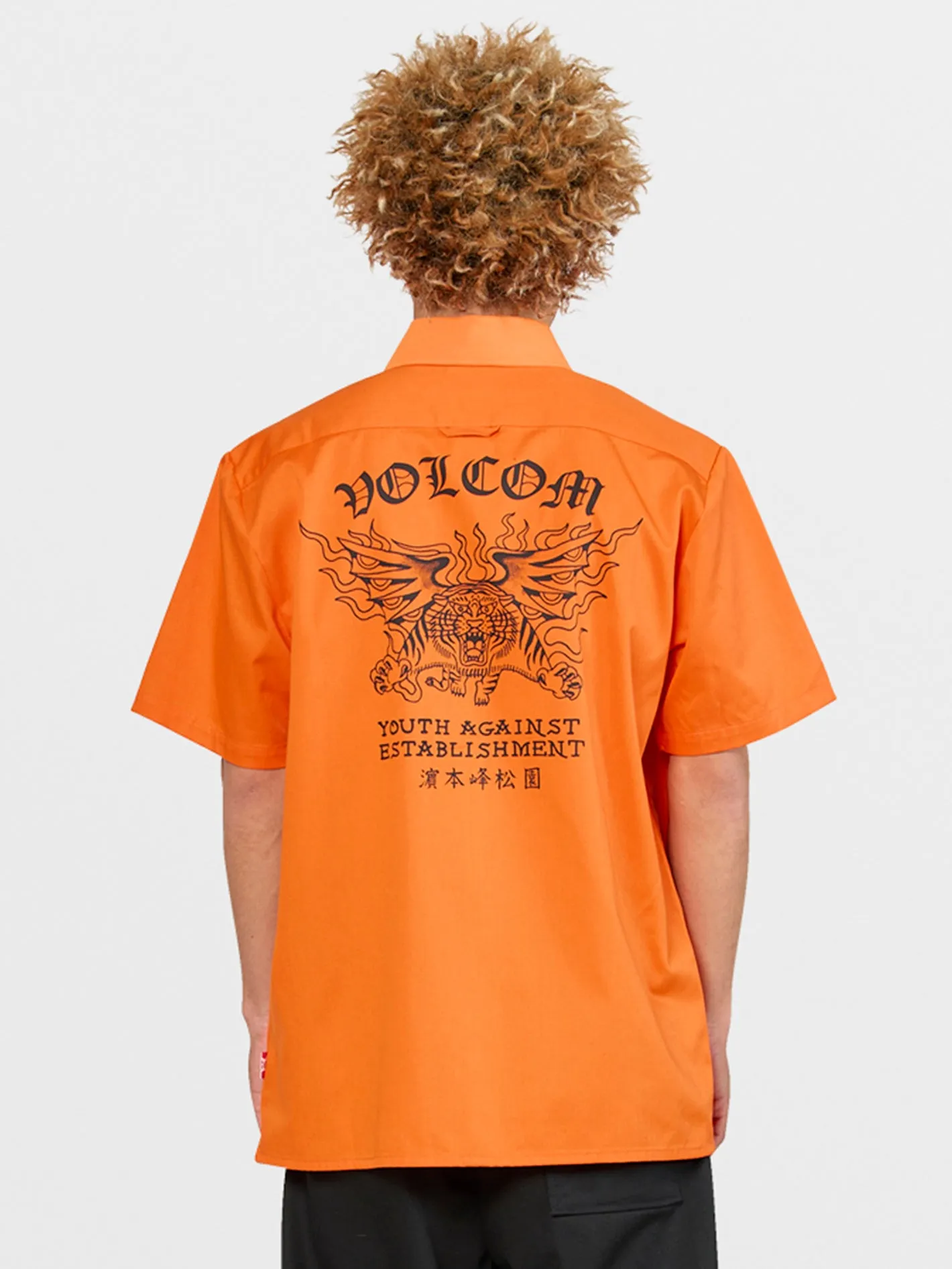 Tokyo True Featured Artist Yusuke Pocket Short Sleeve Shirt - Orange sold by Volcom product image thumbnail 4
