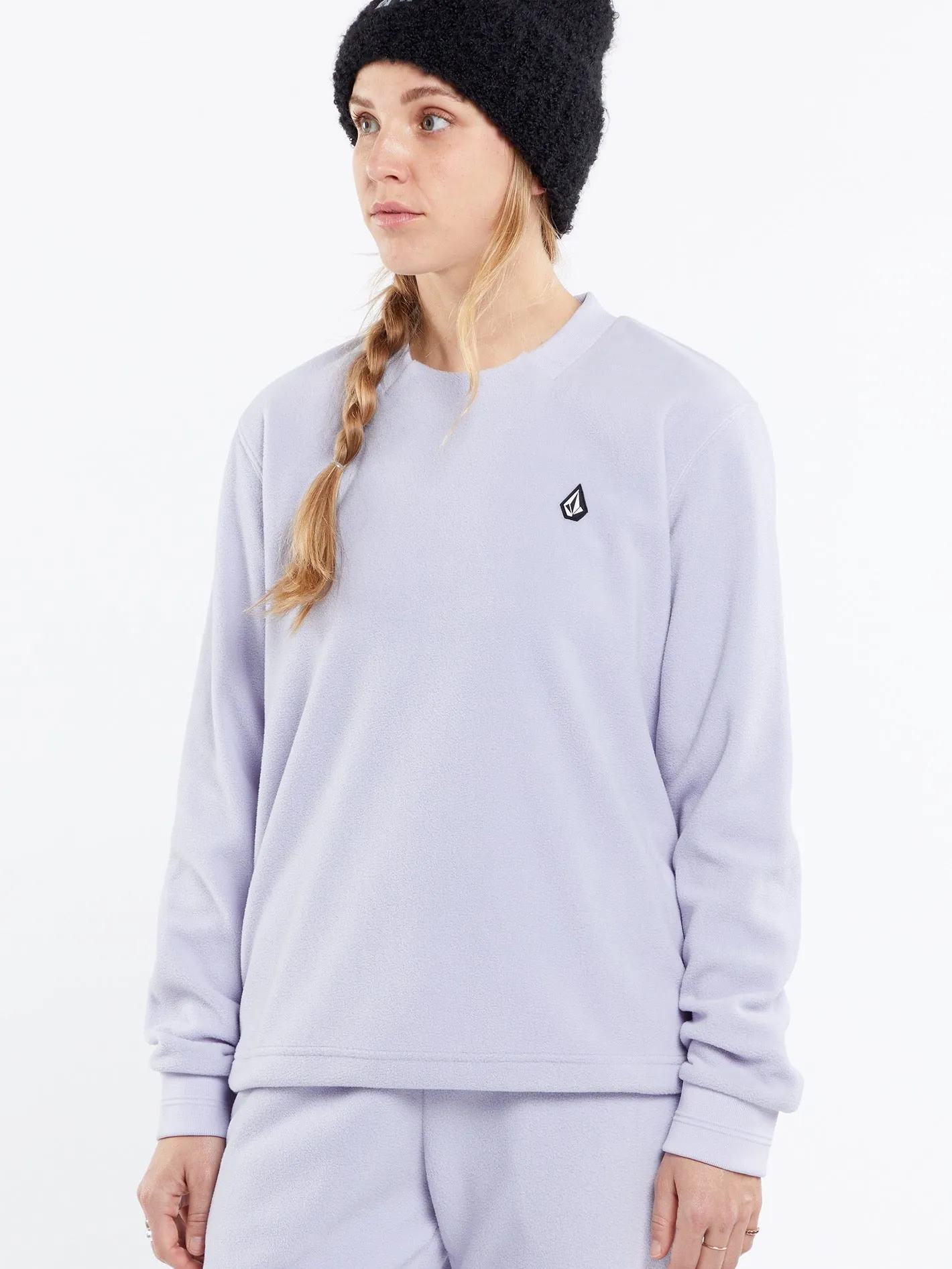 Womens Polar Fleece Crew Pullover - Lilac Ash sold by Volcom product image thumbnail 3