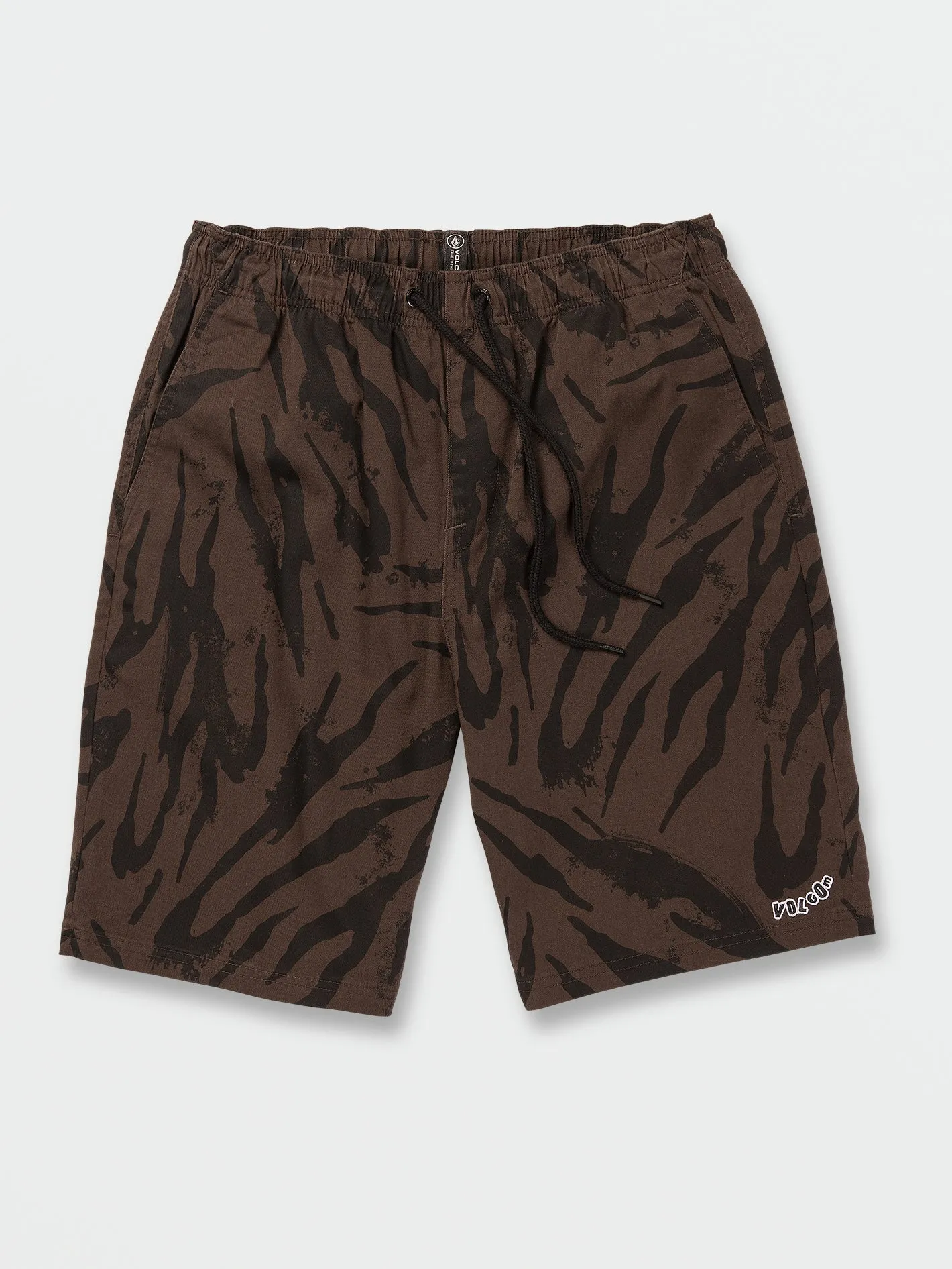 Outer Spaced Elastic Waist Shorts - Dark Brown sold by Volcom product image thumbnail 3
