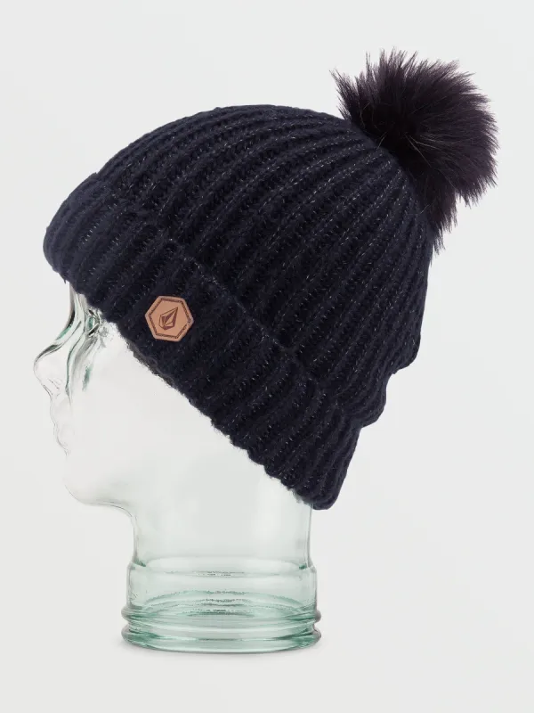 Lula Beanie - Black (2022) made by Volcom