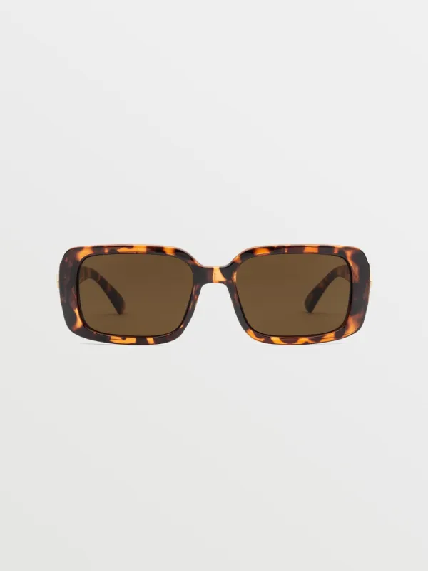 True Sunglasses - Gloss Tort/Bronze sold by Volcom