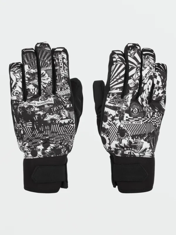 Mens V.Co Nyle Glove - Black White (2022) sold by Volcom