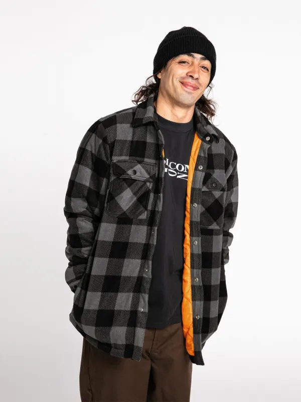 Bowered Fleece Long Sleeve Shirt - Pewter made by Volcom