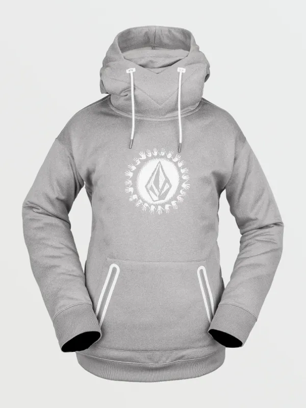 Womens Spring Shred Hoody - Heather Grey (2022) sold by Volcom