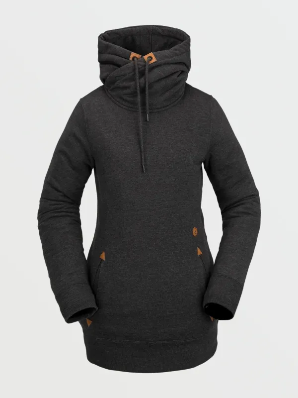 Womens Tower Pullover Fleece - Black (2022) sold by Volcom