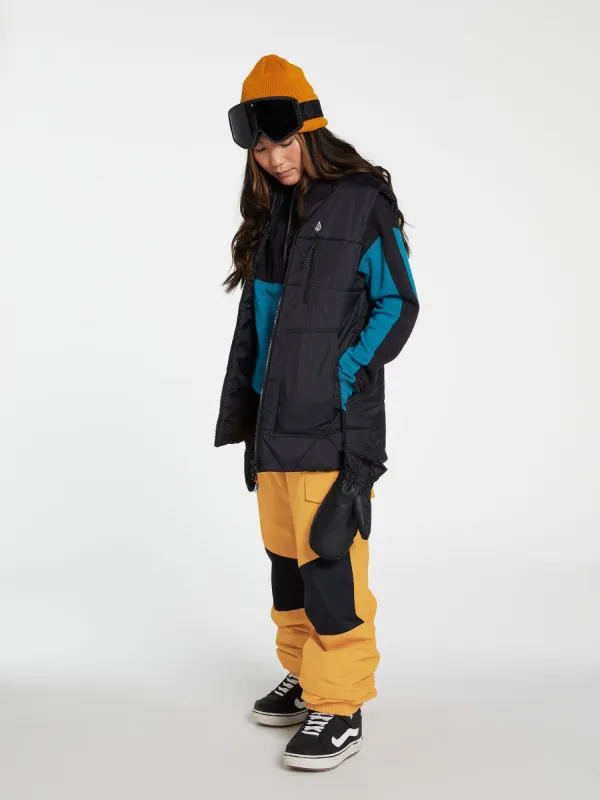 Womens Stone Insulated Vest - Black (2022) sold by Volcom