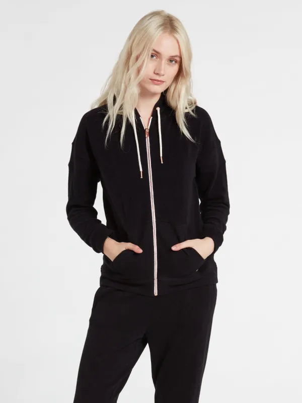 Lived In Lounge Zip Hoodie - Black sold by Volcom