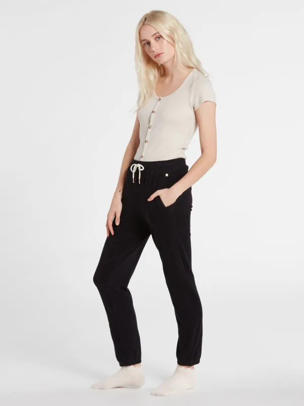 Lived In Lounge Fleece Pants - Black sold by Volcom