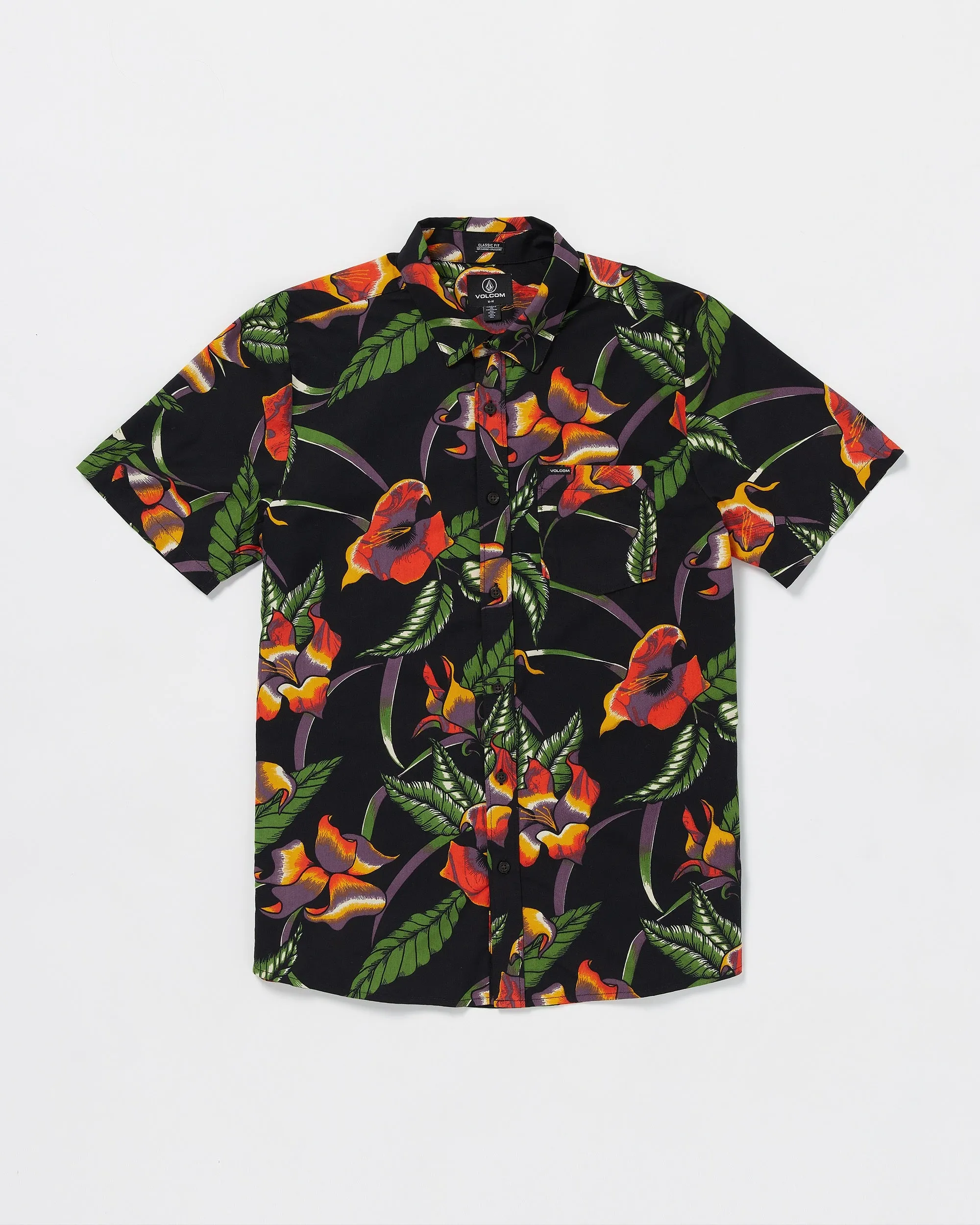 Varkala Floral Woven Short Sleeve Shirt - Black sold by Volcom product image thumbnail 2