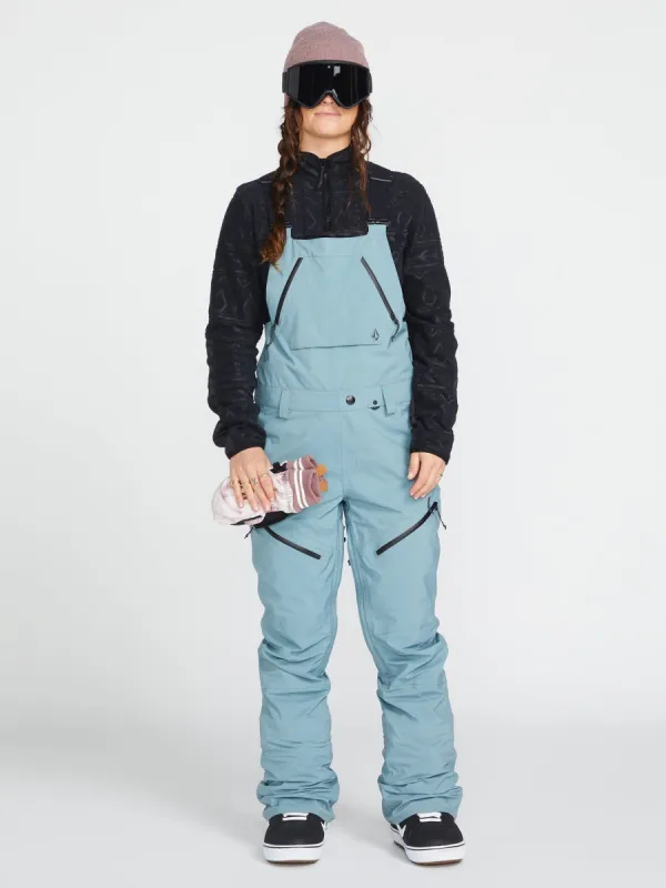 Womens Elm Stretch Gore Bib Overall - Green Ash (2022) sold by Volcom