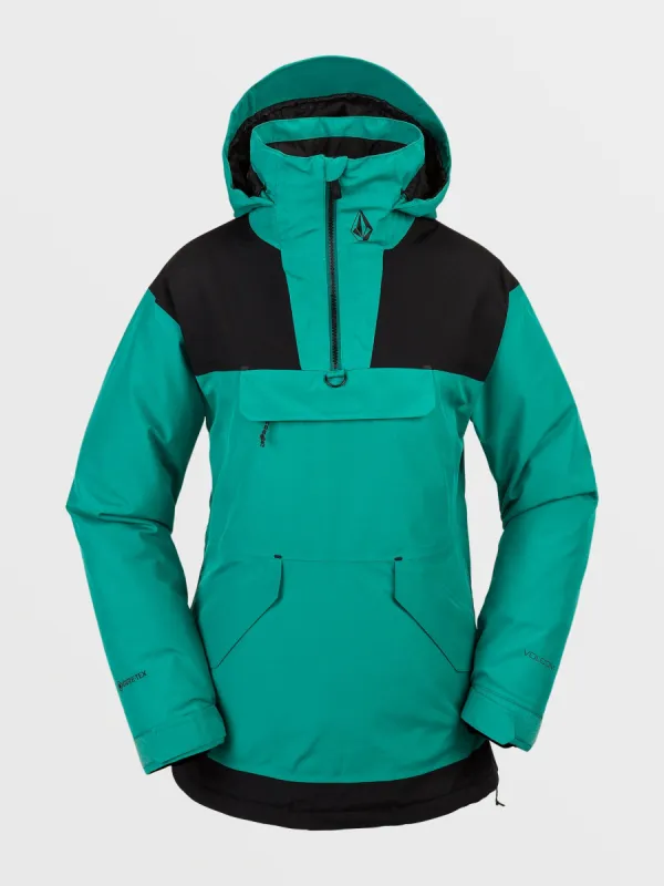 Womens Fern Insulated Gore Pullover - Vibrant Green made by Volcom