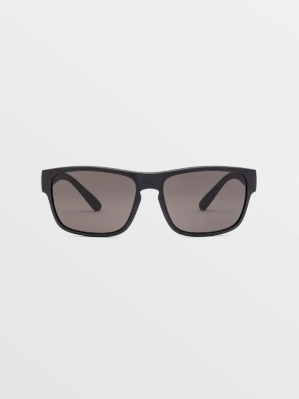 Valient Sunglasses - Matte Black/Gray sold by Volcom