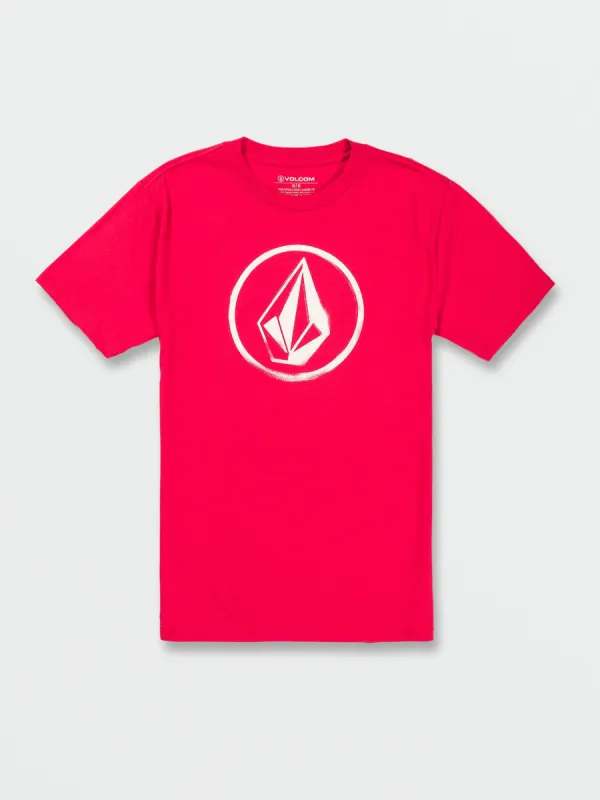 Circle Stone Short Sleeve Tee - Ribbon Red sold by Volcom