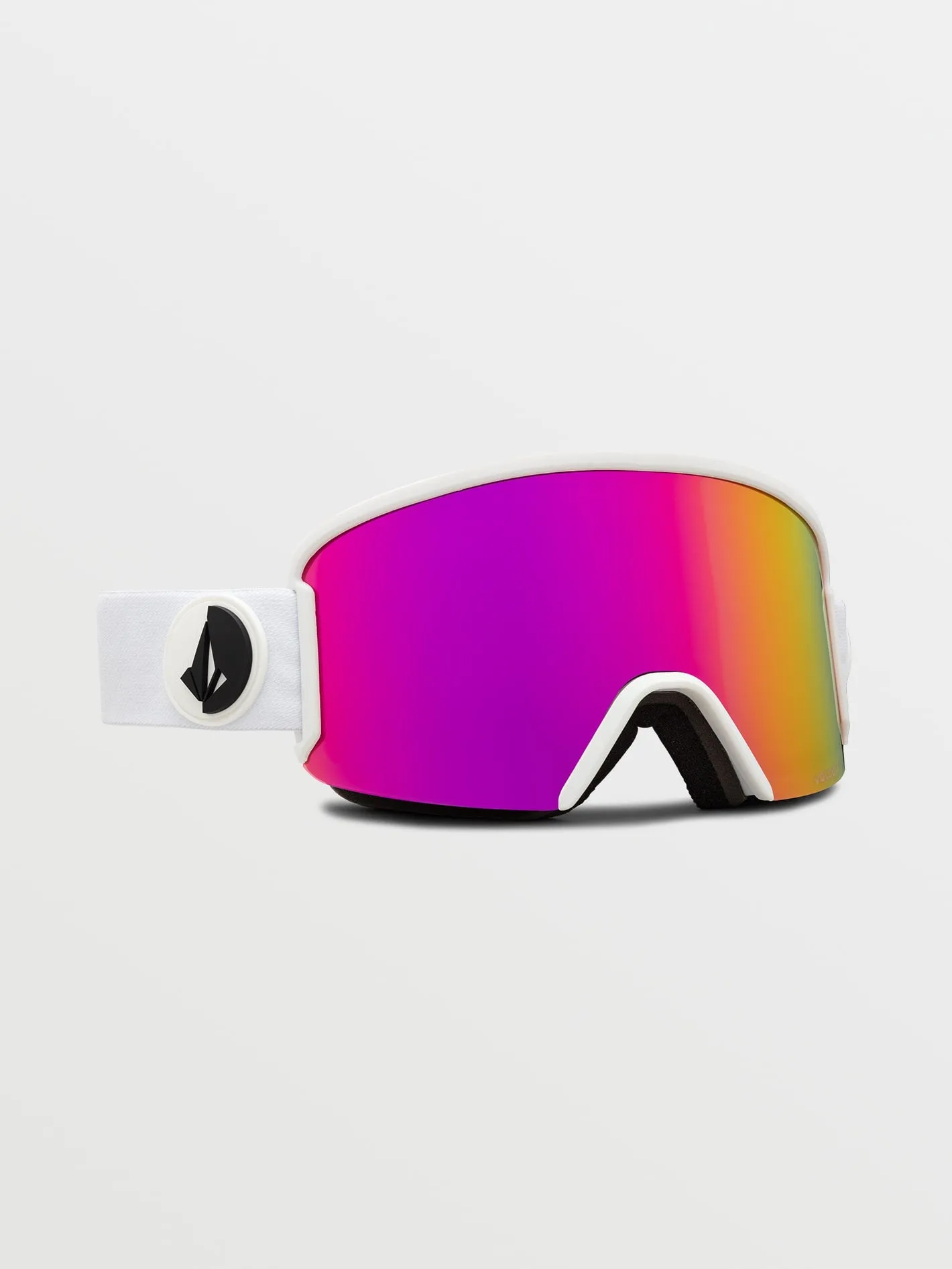 Garden Goggle - Matte White / Pink Chrome sold by Volcom