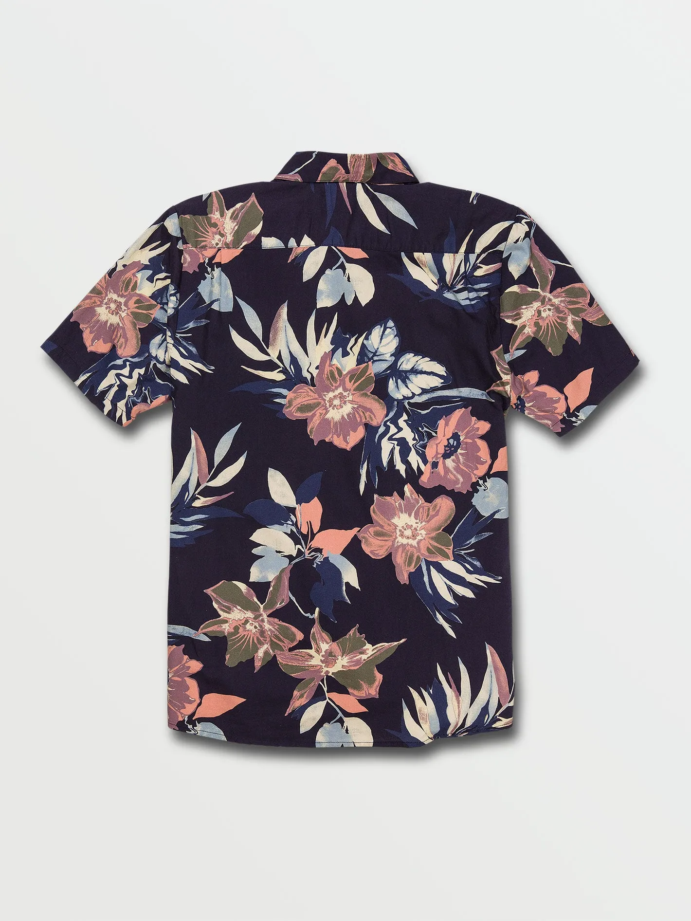 Marble Floral Short Sleeve Shirt - Navy sold by Volcom product image thumbnail 2
