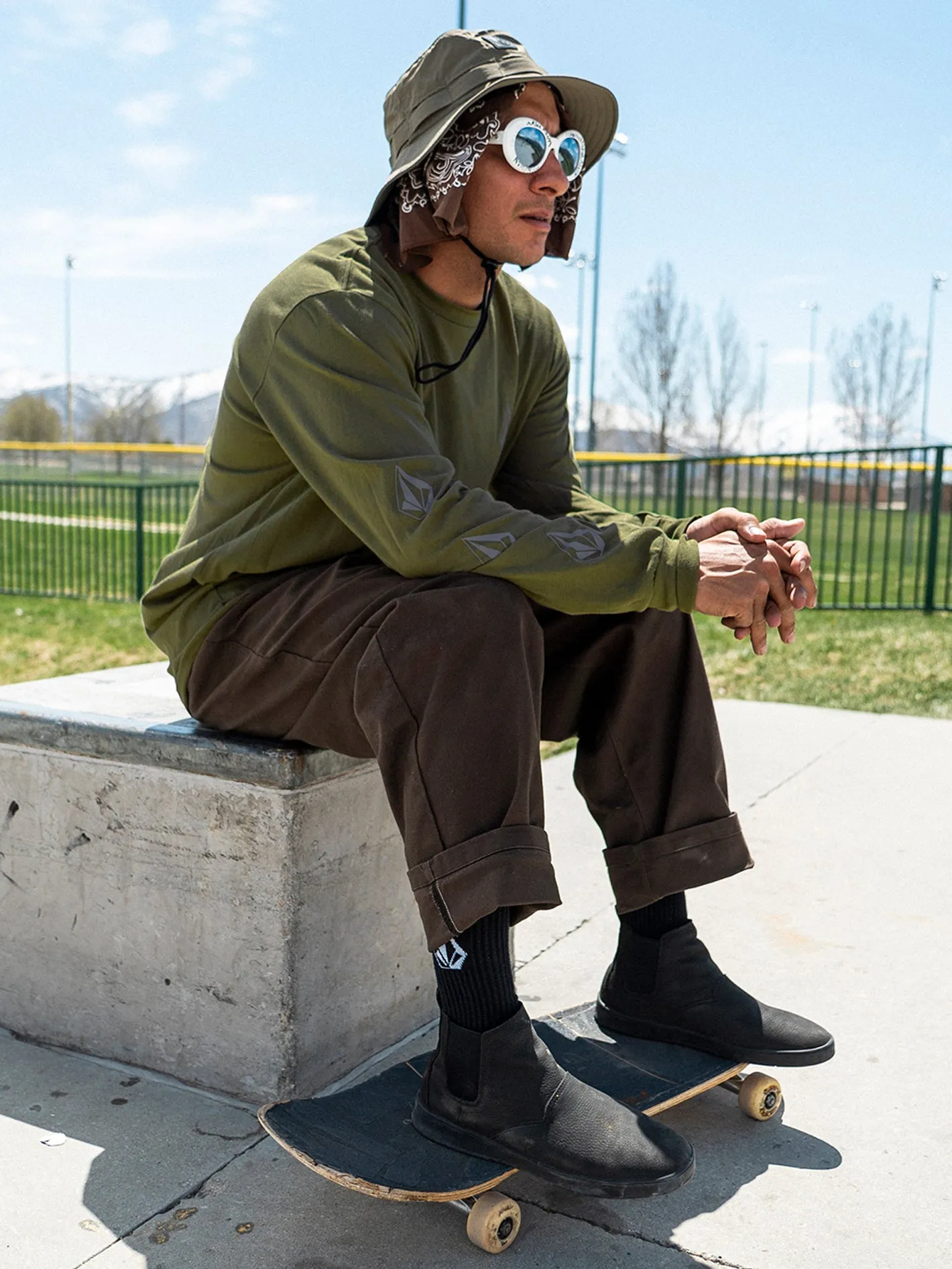 Stone Tech Long Sleeve Tee - Military sold by Volcom product image thumbnail 2