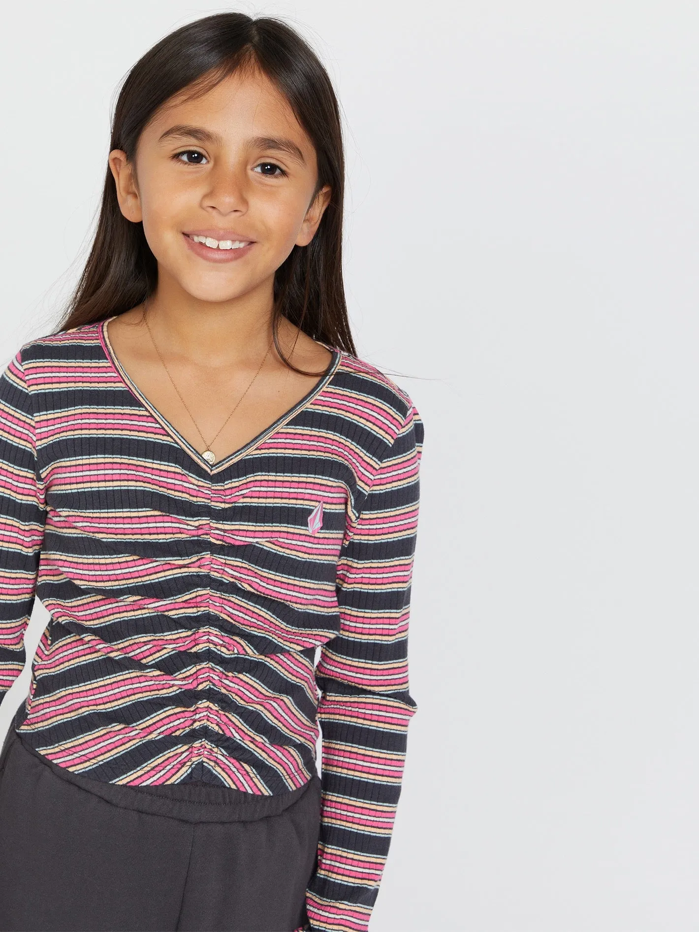 Girls Nite Flite Long Sleeve Shirt - Vintage Black sold by Volcom product image thumbnail 3