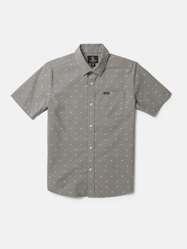 Big Boys Crownstone Short Sleeve Shirt - Moonbeam sold by Volcom
