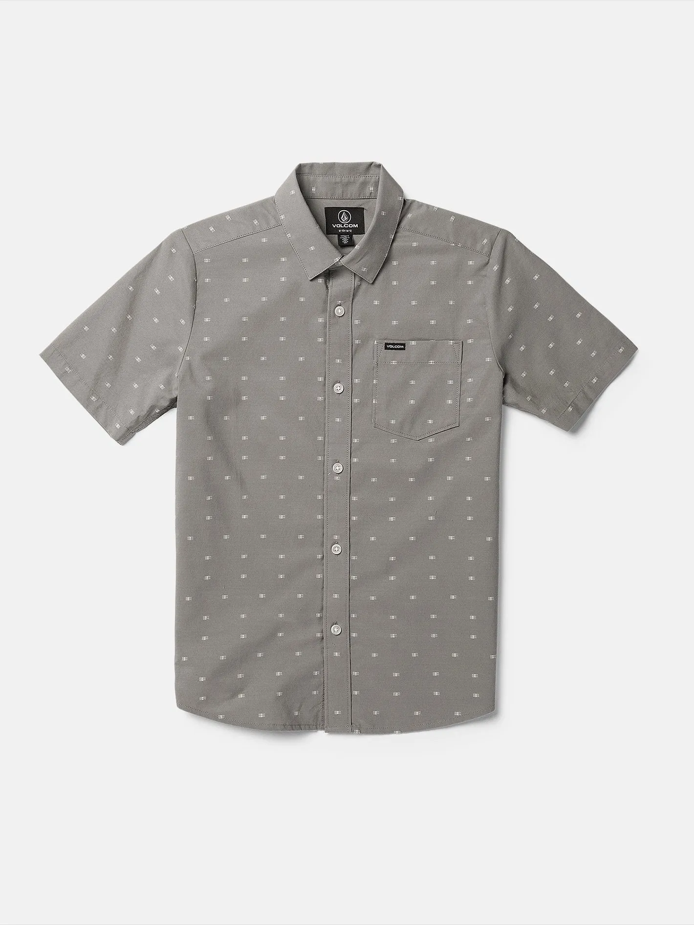 Big Boys Crownstone Short Sleeve Shirt - Moonbeam sold by Volcom