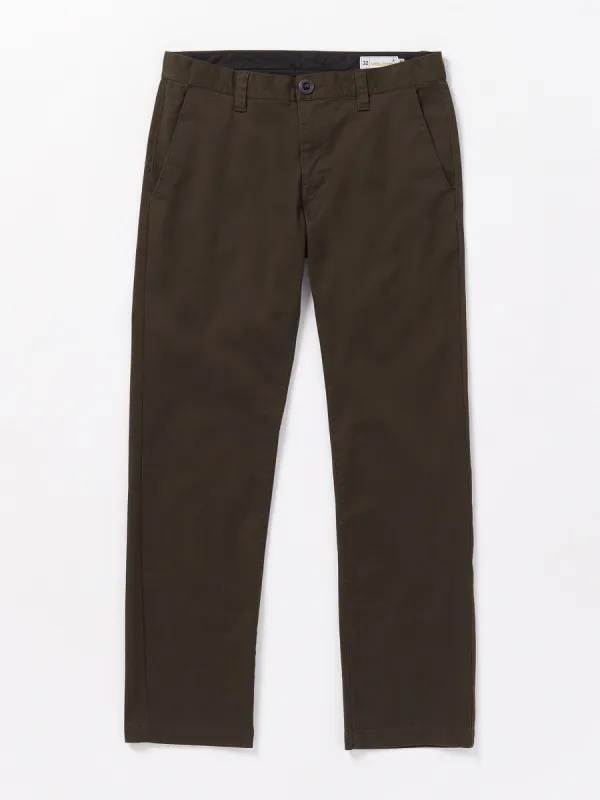 Frickin Modern Stretch Chino Pants - Dark Brown sold by Volcom