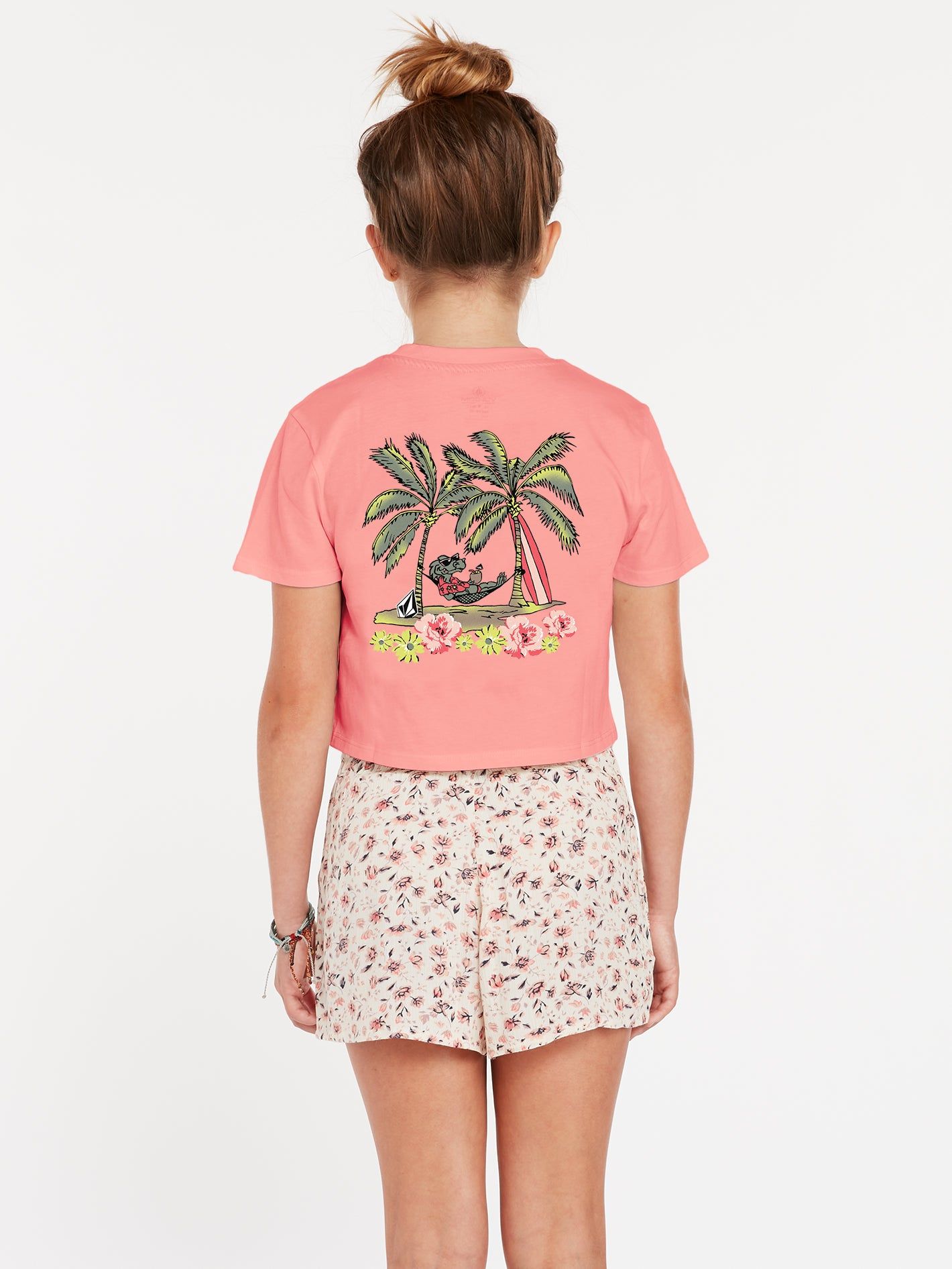 Girls Pocket Dial Tee - Coral Haze sold by Volcom product image thumbnail 2
