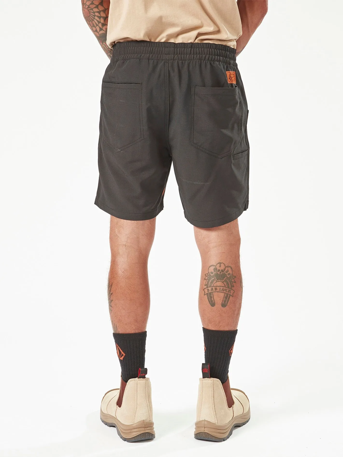 Volcom Workwear Slab Elastic Waist Hybrid Shorts - Black sold by Volcom product image thumbnail 2