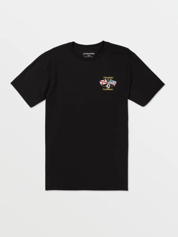 Floridaflag Short Sleeve Tee - Black sold by Volcom