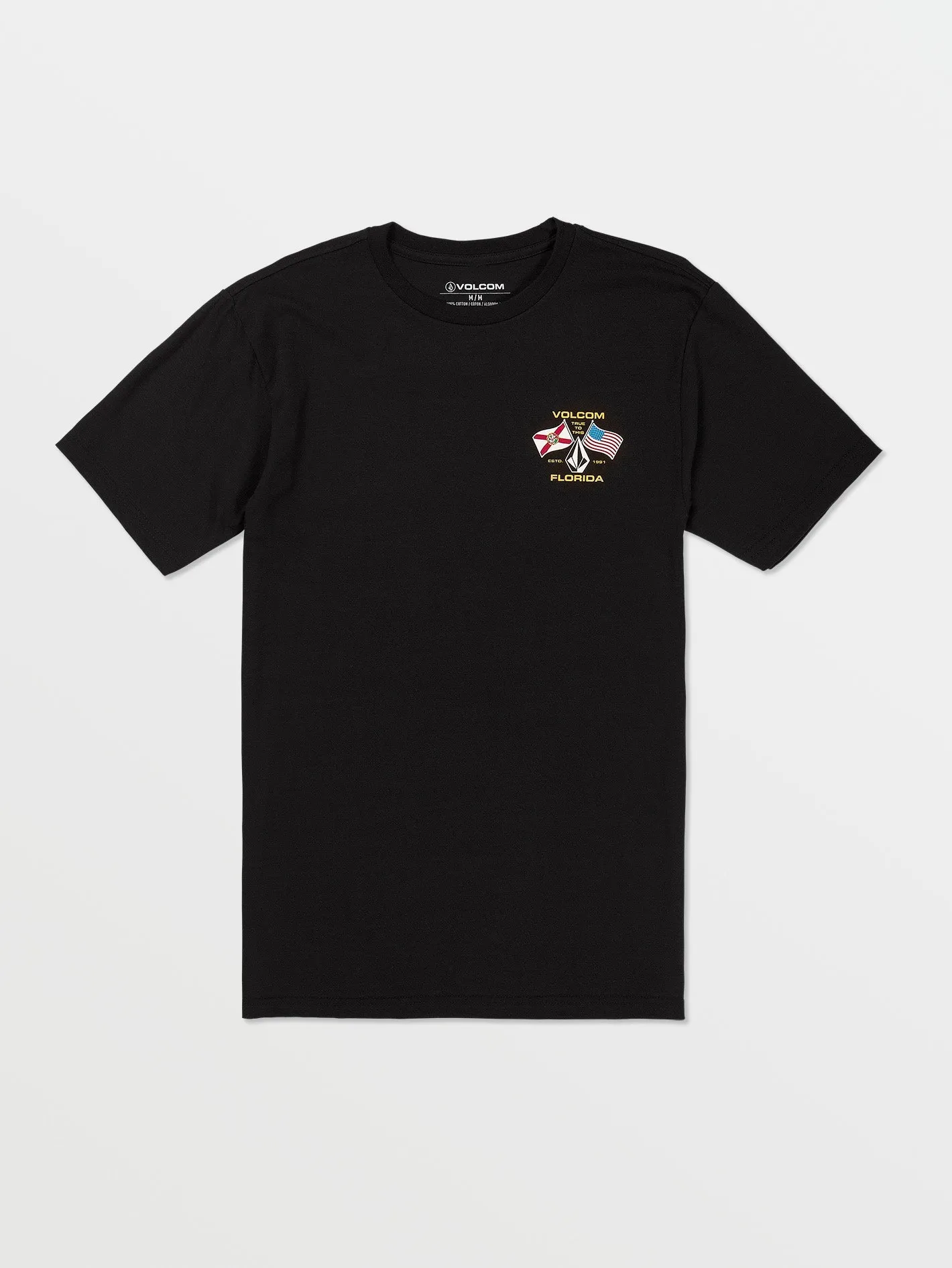 Floridaflag Short Sleeve Tee - Black sold by Volcom