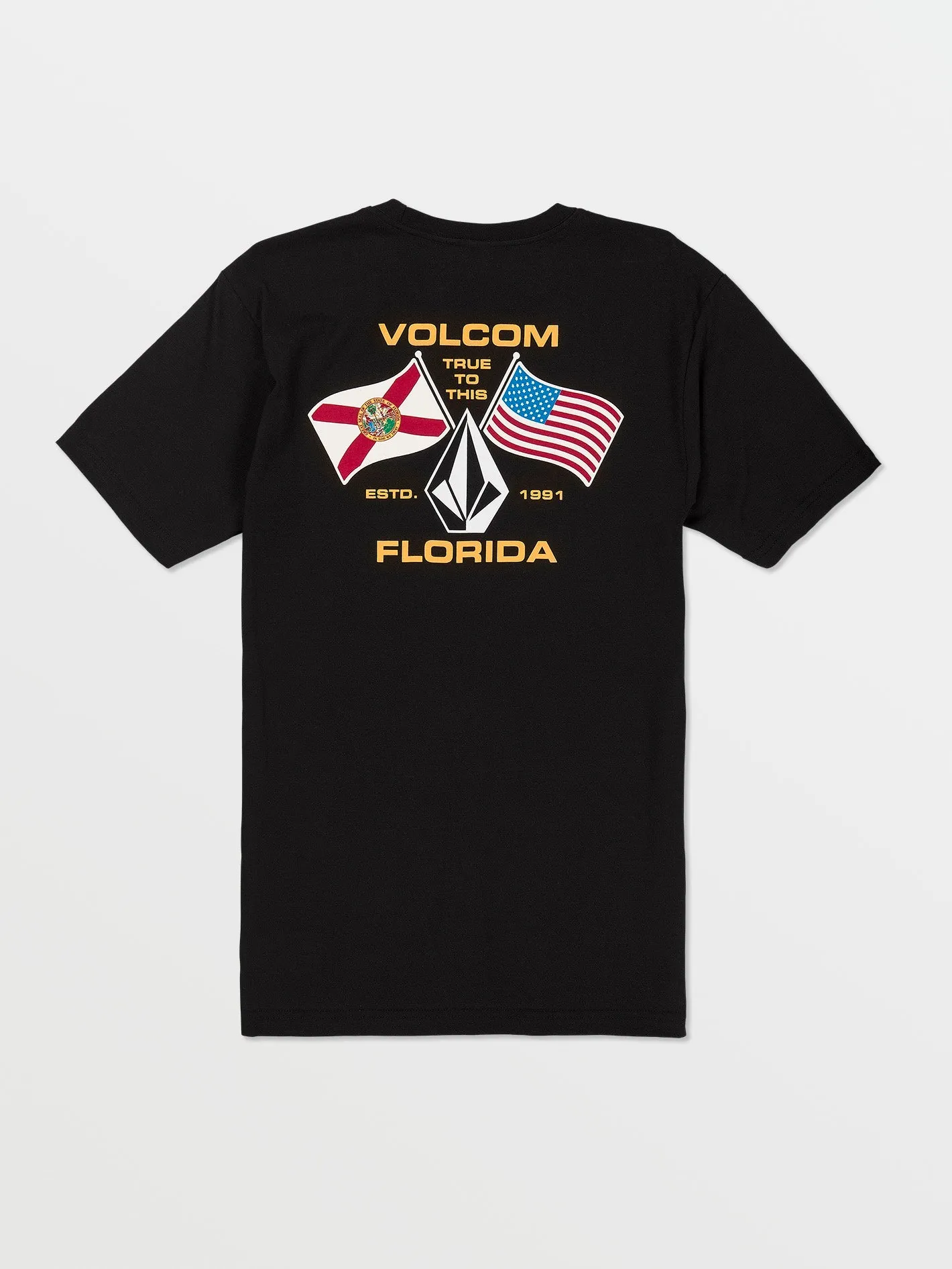 Floridaflag Short Sleeve Tee - Black sold by Volcom product image thumbnail 2