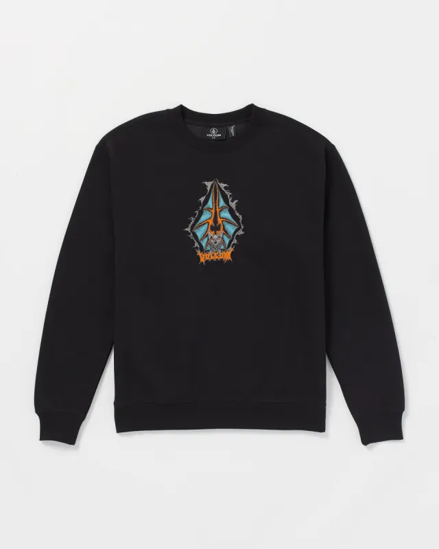 Watanite Crew Sweatshirt - Black made by Volcom
