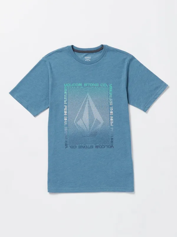 Little Boys Visualizer Short Sleeve Tee - Indigo Ridge Heather sold by Volcom